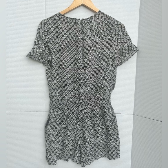 MADEWELL Romper Voyageur Silk with Pockets Small black white pattern - Picture 4 of 8